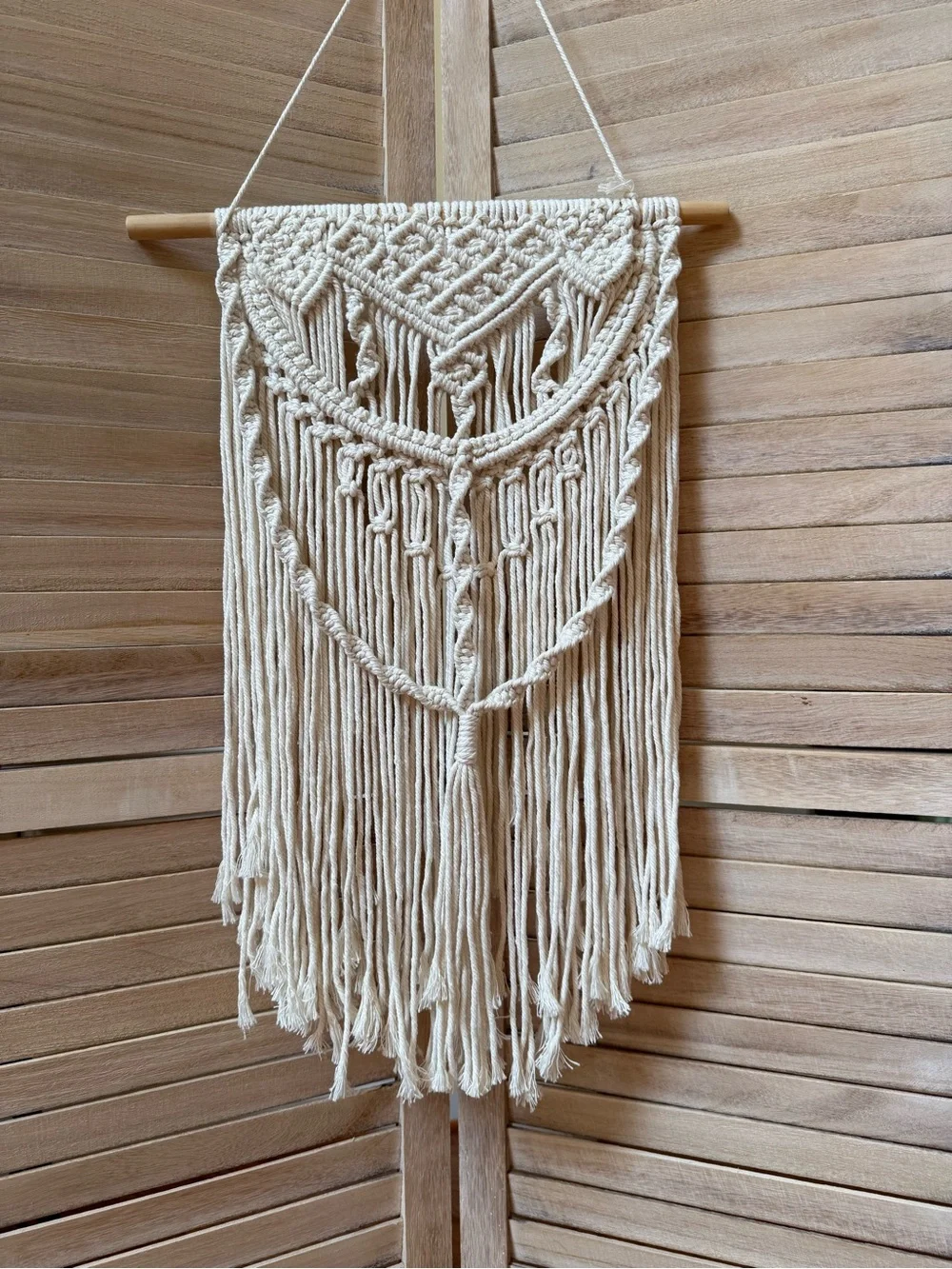 Boho Macramé Wall Hanging - Cream